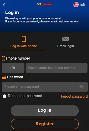 V3 Game Login