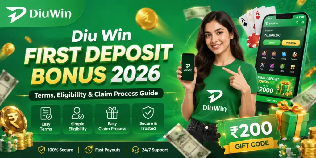 Diu win first deposit bonus